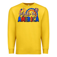 Lemon Made in America 4th of july Premium Sweatshirt - CowGirlArtShop