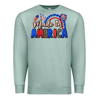 Seafoam Made in America 4th of july Premium Sweatshirt - CowGirlArtShop