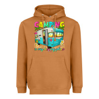 Meerkat camping is my happy place Heavyweight Hoodie - texasbilliewilder