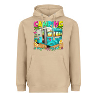 Mushroom camping is my happy place Heavyweight Hoodie - texasbilliewilder