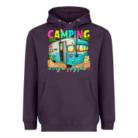 Plum camping is my happy place Heavyweight Hoodie - texasbilliewilder