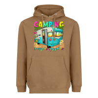 Toasted Coconut camping is my happy place Heavyweight Hoodie - texasbilliewilder