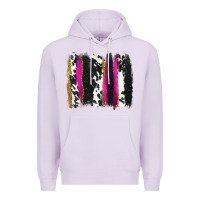 Lilac cow , yellow and pink glitter brushstrokes Premium Hoodie - AdoDesignShop
