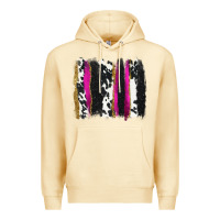 Pina Colada cow , yellow and pink glitter brushstrokes Premium Hoodie - AdoDesignShop