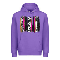 Purple cow , yellow and pink glitter brushstrokes Premium Hoodie - AdoDesignShop