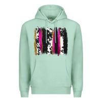 Seafoam cow , yellow and pink glitter brushstrokes Premium Hoodie - AdoDesignShop