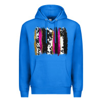 True Royal cow , yellow and pink glitter brushstrokes Premium Hoodie - AdoDesignShop