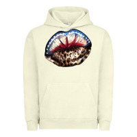 Pigment Pistachio American lips leopard Urban Hoodie - NancyCooperArtShop