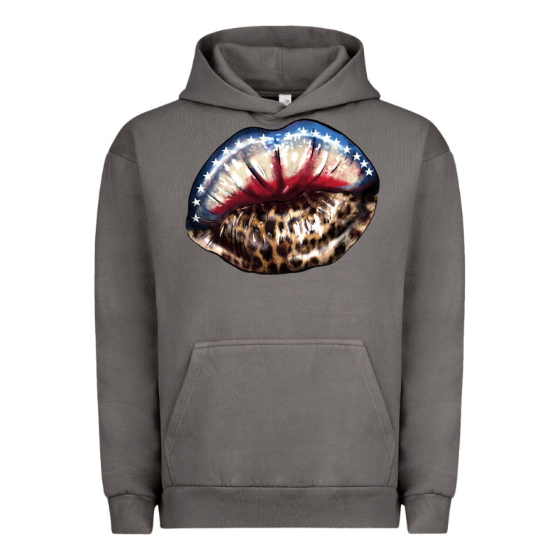 American Lips Leopard Urban Hoodie by NancyCooperArtShop | Teevron