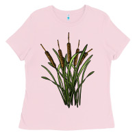 Bubblegum Pink reeds Ladies Tee - BarkalooDesign