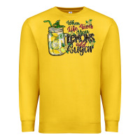 Lemon when life gives you lemons add sugar Premium Sweatshirt - SublimationCraftShop