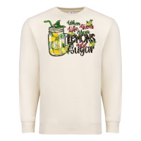 Sandshell when life gives you lemons add sugar Premium Sweatshirt - SublimationCraftShop