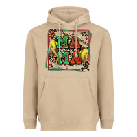 Mushroom softball mama with leopard Heavyweight Hoodie - Zillion Design Studio