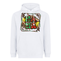 White softball mama with leopard Heavyweight Hoodie - Zillion Design Studio
