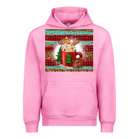 Fuchsia Pink Christmas coffee Urban Hoodie - Jasminsmagicworld