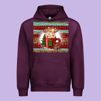 Christmas Coffee Urban Hoodie Designed By Jasminsmagicworld