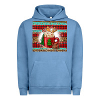 Pigment Pebble Blue Christmas coffee Urban Hoodie - Jasminsmagicworld