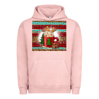 Pigment Salmon Christmas coffee Urban Hoodie - Jasminsmagicworld