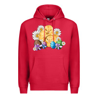 Cardinal chicks eggs daisy easter Premium Hoodie - Artiststas
