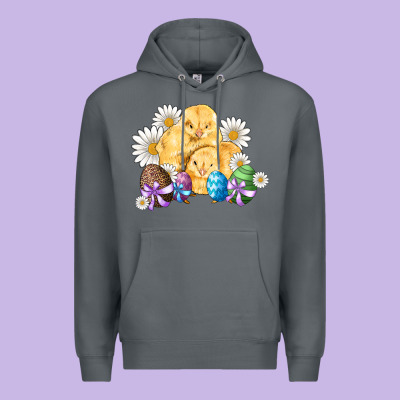 Chicks Eggs Daisy Easter Premium Hoodie Designed By Artiststas
