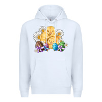 White chicks eggs daisy easter Premium Hoodie - Artiststas