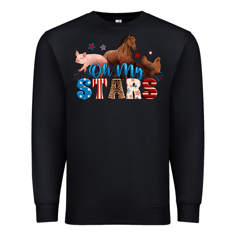 Horse Pig Chicken With Oh My Stars Premium Sweatshirt by Neo Western | Teevron
