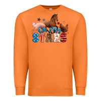 Carrot Horse pig chicken with oh my stars Premium Sweatshirt - Neo Western