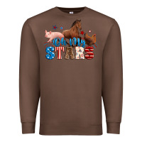 Chestnut Horse pig chicken with oh my stars Premium Sweatshirt - Neo Western