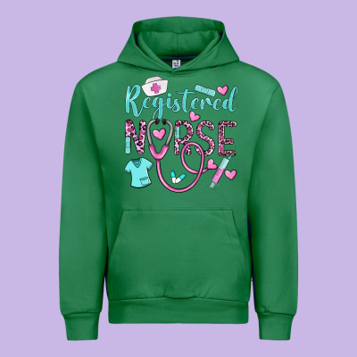 Registered Nurse Rn Urban Hoodie Designed By Barkaloodesign