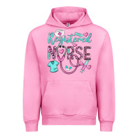 Fuchsia Pink registered nurse rn Urban Hoodie - BarkalooDesign