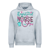 Heather Grey registered nurse rn Urban Hoodie - BarkalooDesign