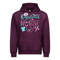 Mauve Wine registered nurse rn Urban Hoodie - BarkalooDesign