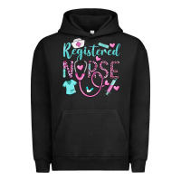 Pigment Black registered nurse rn Urban Hoodie - BarkalooDesign