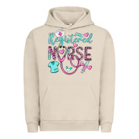 Pigment French Oak registered nurse rn Urban Hoodie - BarkalooDesign