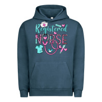 Pigment Midnight Navy registered nurse rn Urban Hoodie - BarkalooDesign