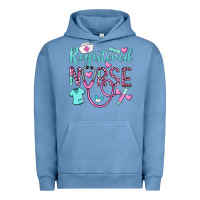 Pigment Pebble Blue registered nurse rn Urban Hoodie - BarkalooDesign