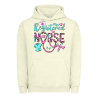 Pigment Pistachio registered nurse rn Urban Hoodie - BarkalooDesign