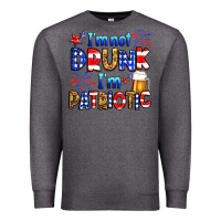 Charcoal Heather I'm not drunk I'm patriotic Premium Sweatshirt - Neo Western