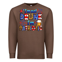 Chestnut I'm not drunk I'm patriotic Premium Sweatshirt - Neo Western