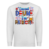 Oatmeal Heather I'm not drunk I'm patriotic Premium Sweatshirt - Neo Western