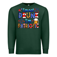 Sports Green I'm not drunk I'm patriotic Premium Sweatshirt - Neo Western