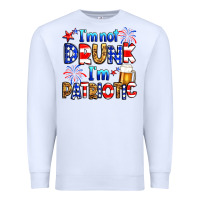 White I'm not drunk I'm patriotic Premium Sweatshirt - Neo Western