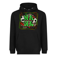 Black soccer nana with leopard Heavyweight Hoodie - Zillion Design Studio