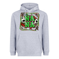 Heather Grey soccer nana with leopard Heavyweight Hoodie - Zillion Design Studio