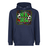 Navy soccer nana with leopard Heavyweight Hoodie - Zillion Design Studio