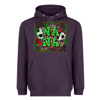Plum soccer nana with leopard Heavyweight Hoodie - Zillion Design Studio