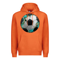 Carrot western sport soccer camouflage turquoise pattern Premium Hoodie - Artiststas
