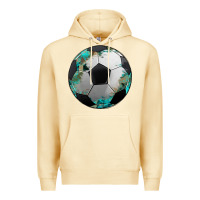 Pina Colada western sport soccer camouflage turquoise pattern Premium Hoodie - Artiststas