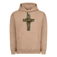 Pigment Burro cross with thorn Urban Hoodie - BarkalooDesign