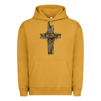 Pigment Peanut Butter cross with thorn Urban Hoodie - BarkalooDesign
